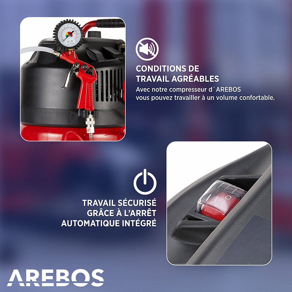 Compresseur d'air 30L - 1500W - 4260627424931 - Équipement de garage