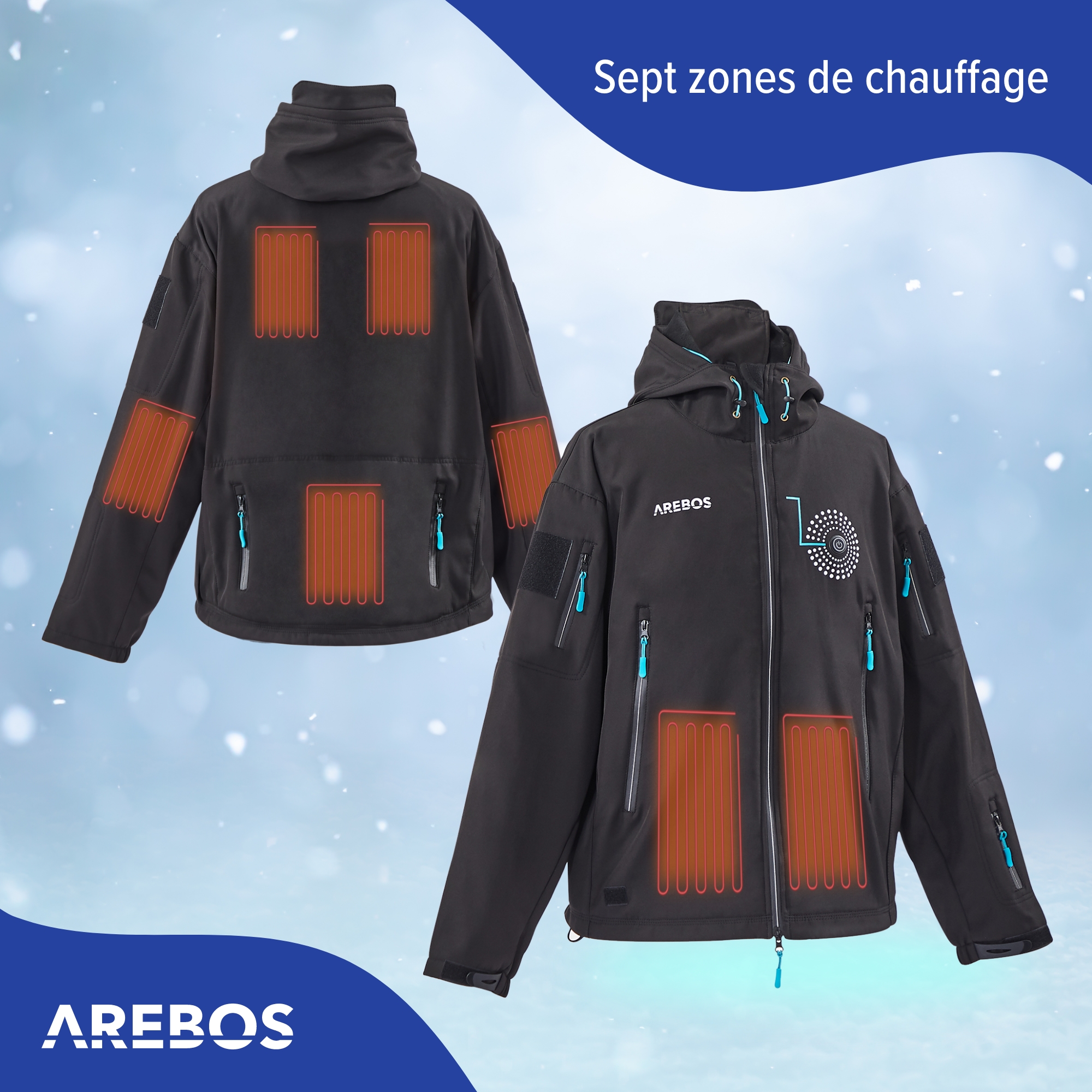 Veste d'hiver avec chauffage infrarouge intégré - 9999987763116 - Technique  de la maison