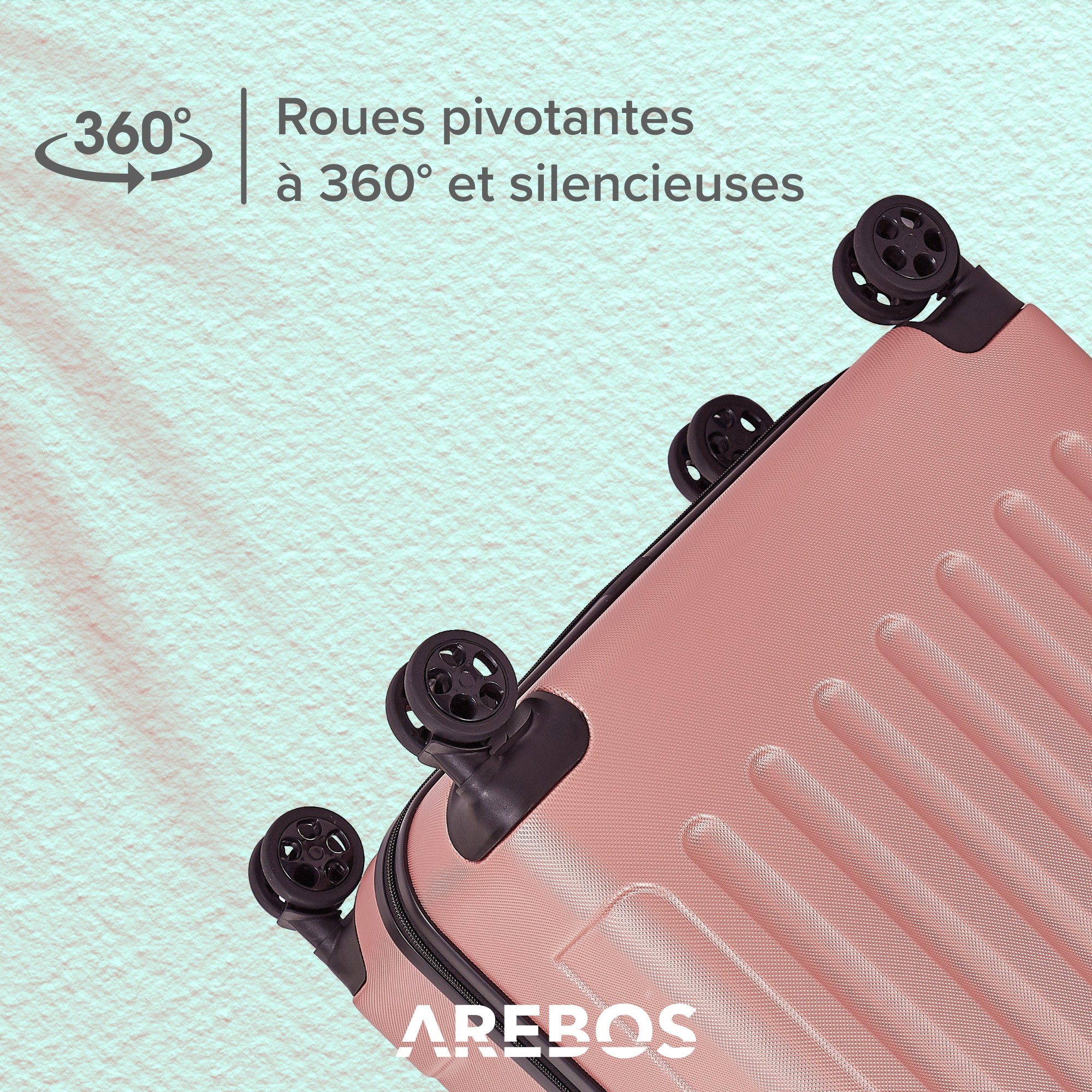 Set de 4 valises de voyage Rosé-or - 4252023112185 - Mallette de voyage