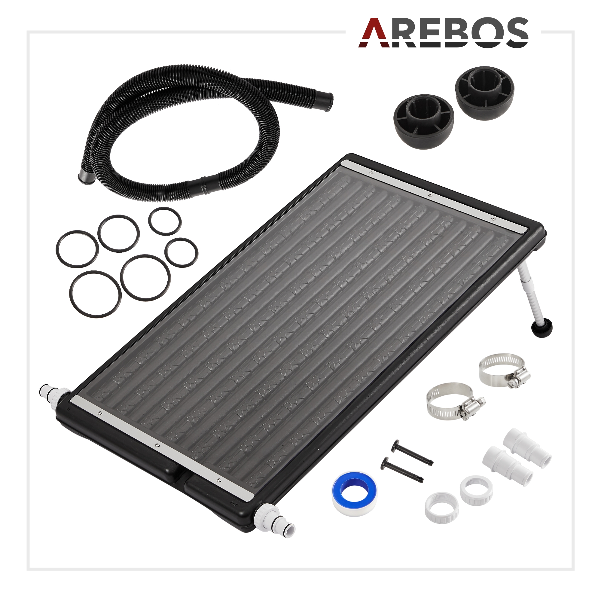 Arebos - 2 x AREBOS Chauffage Solaire Collecteur Solaire Chauffage de  Piscine Tapis Solaire Absorbeur Solaire 66x300 cm - Réchauffeur de piscine  - Rue du Commerce