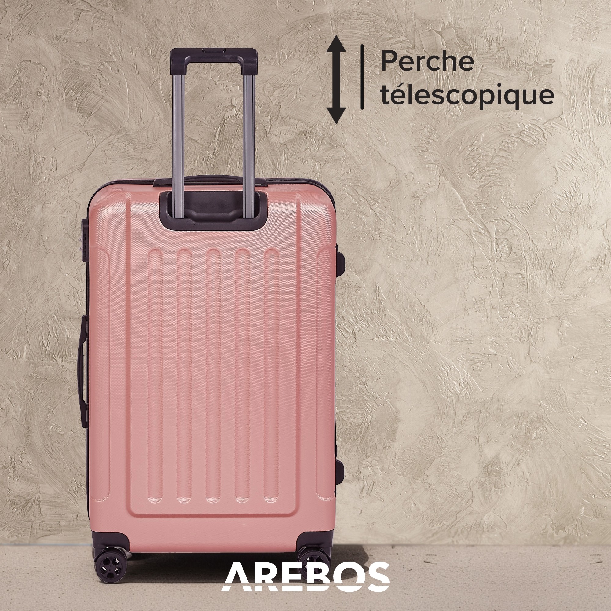 Set de 4 valises de voyage Rosé-or - 4252023112185 - Mallette de voyage