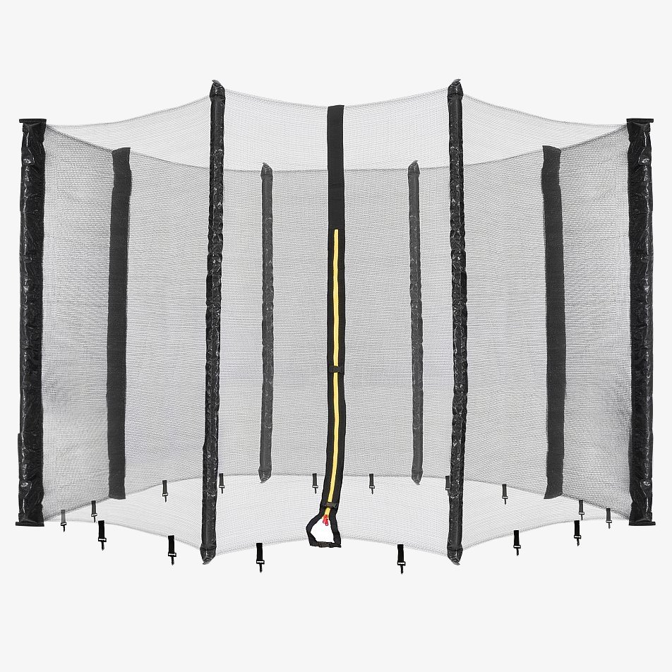 Arebos Filet de sécurité pour trampoline 8 barres/poteaux Ø 366cm/12pieds