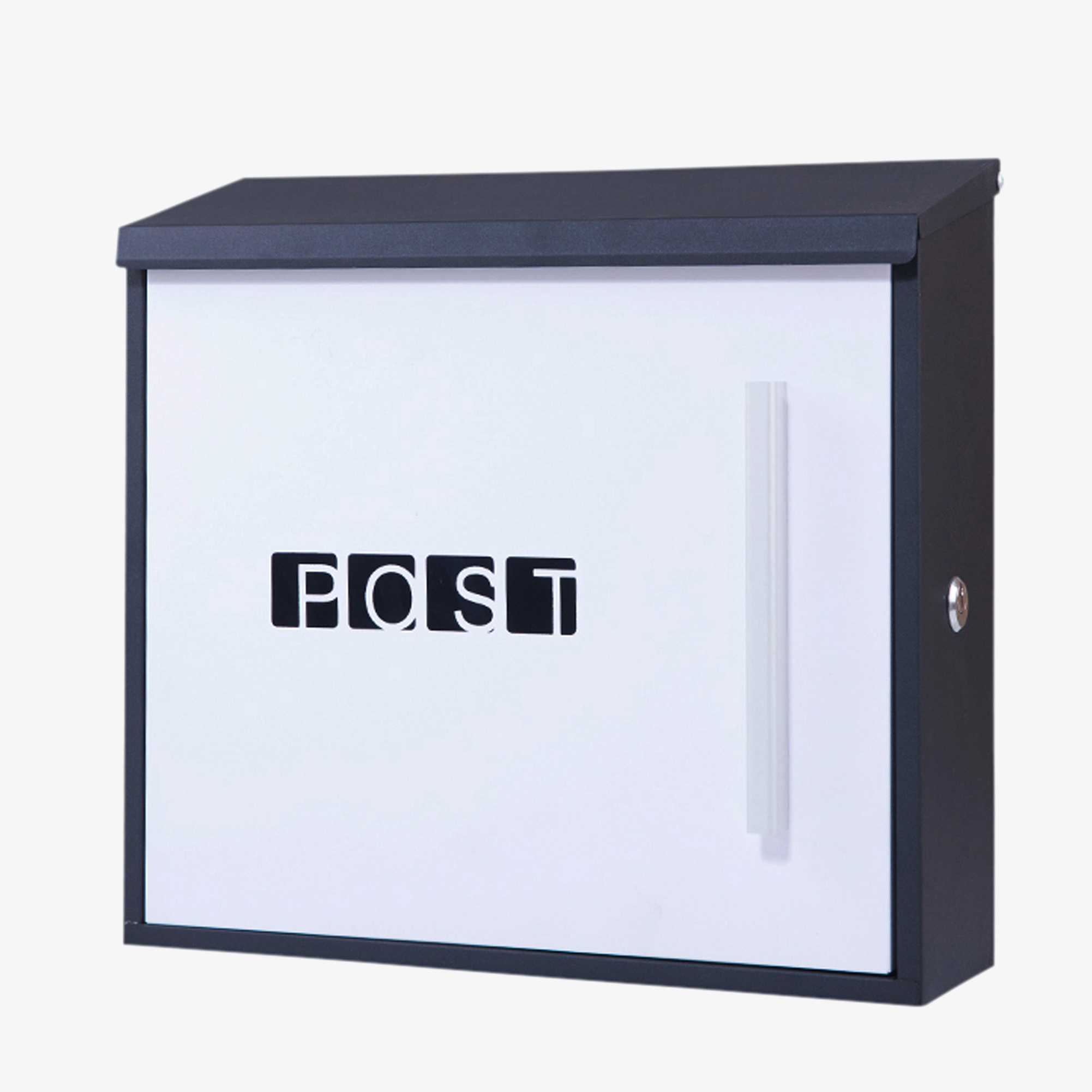 Arebos Boîte aux lettres | Boîte aux lettres murale | avec compartiment à journaux | inclus matériel de fixation + 2 clés