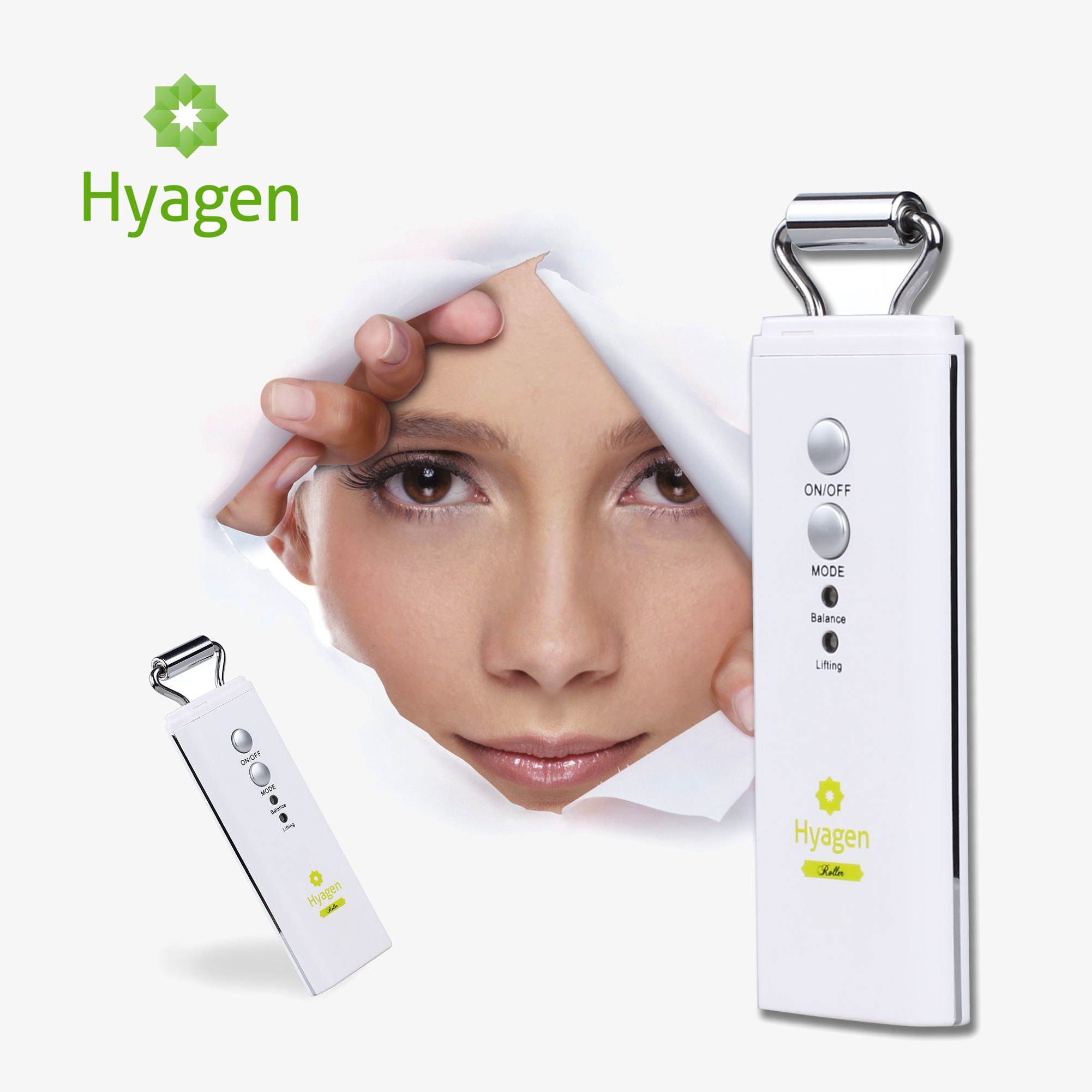Hyagen Visage Soin de la peau Rouleau anti-âge | augmente l'absorption des actifs | lifting/raffermissement