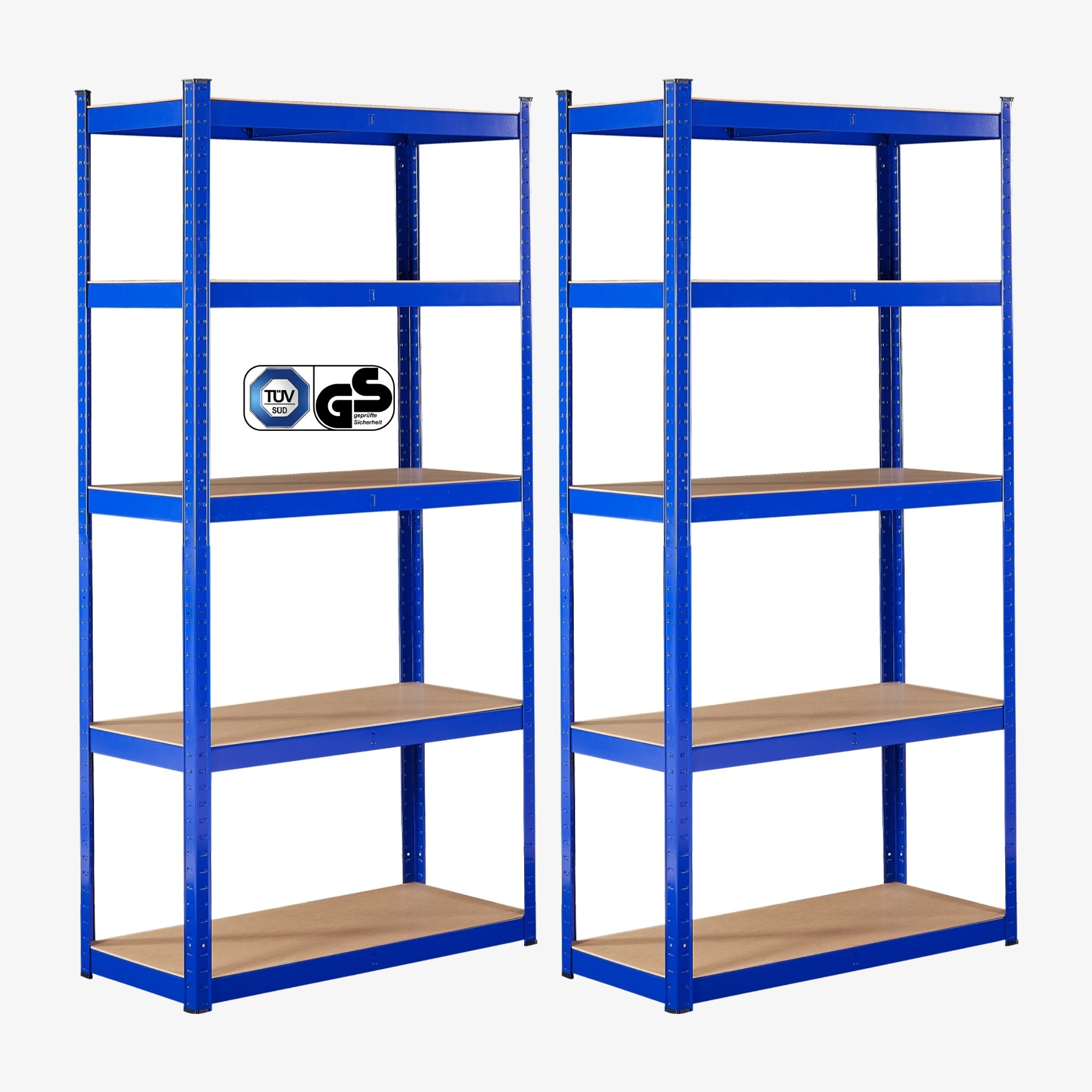 Arebos 2x Étagère Charge Lourde 180 x 90 x 40 cm, Capacité Totale 875 kg - bleu