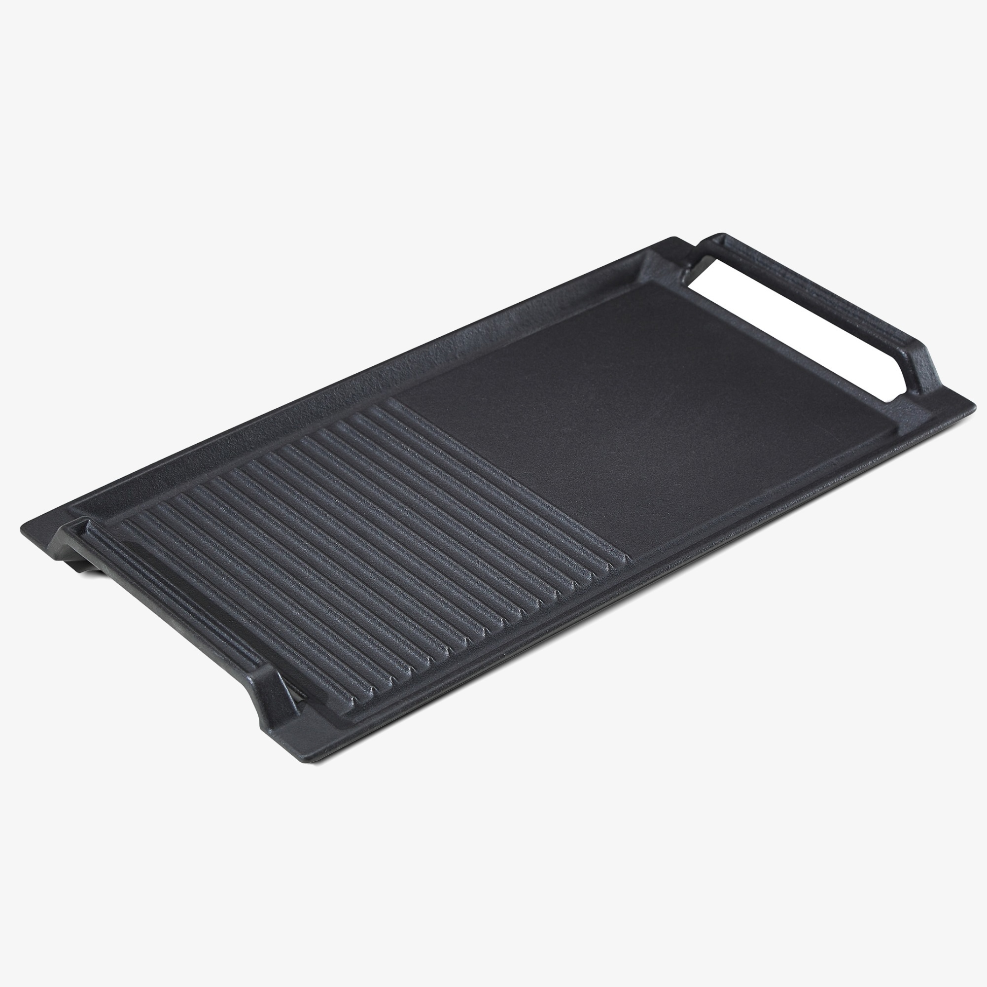 Arebos Plaque de gril pour plaques à induction | Revêtement émaillé | Anti-rayures | Poignées latérales | Anti-adhésif
