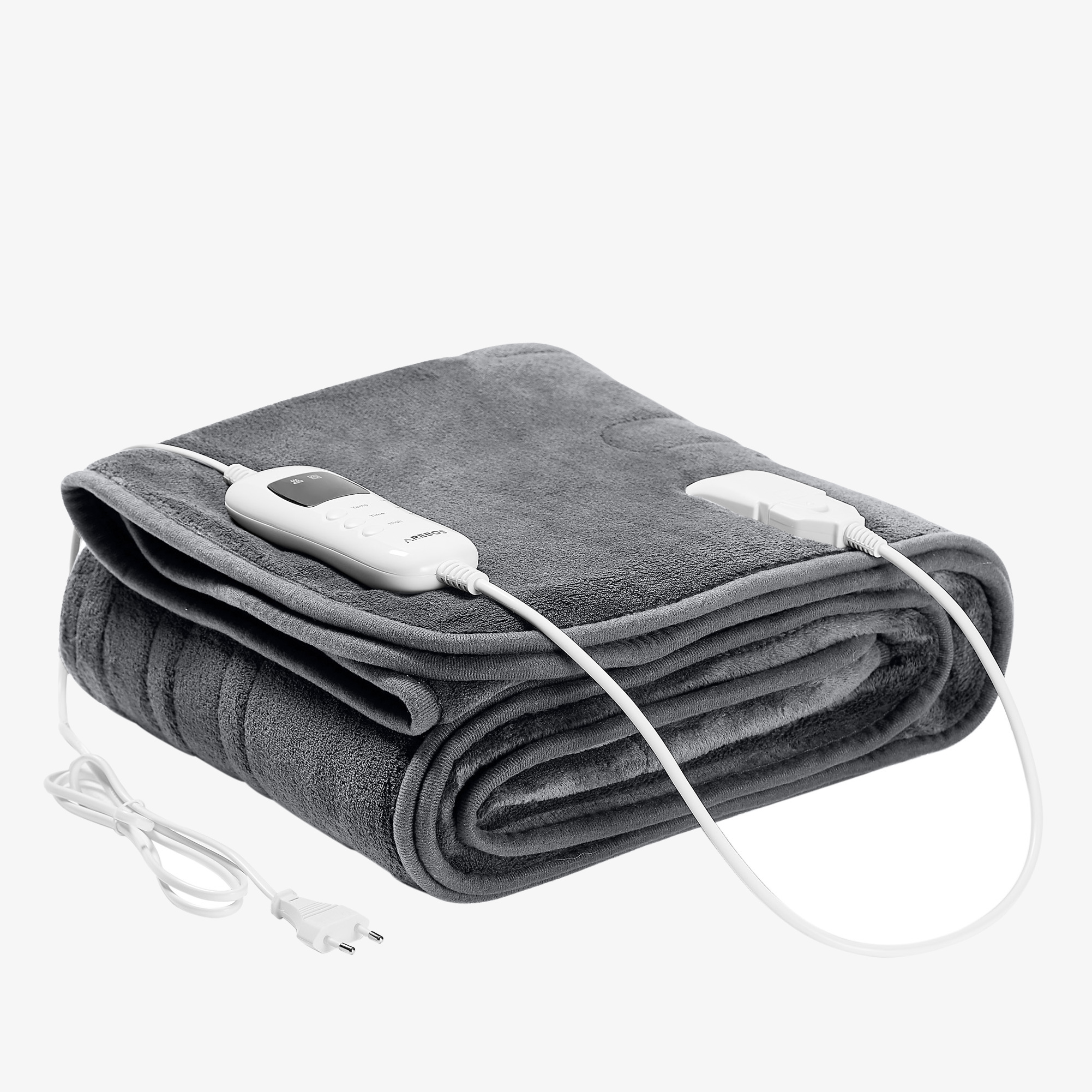 Arebos Couverture chauffante 160x120cm Lavable en Machine 9 Niveaux de Chauffage