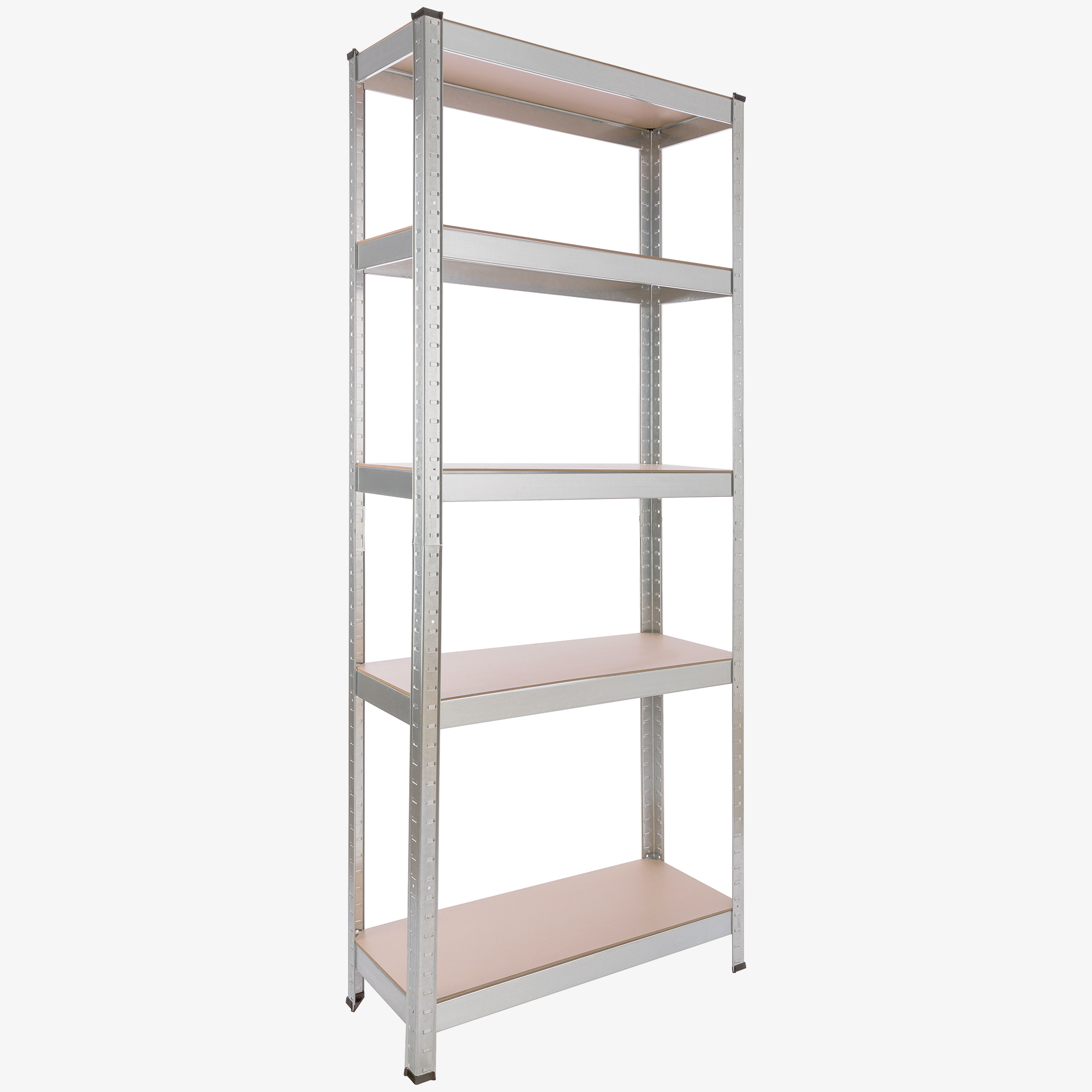 Arebos Étagère Charge Lourde 180 x 75 x 30 cm, Capacité Totale 350 kg - argent