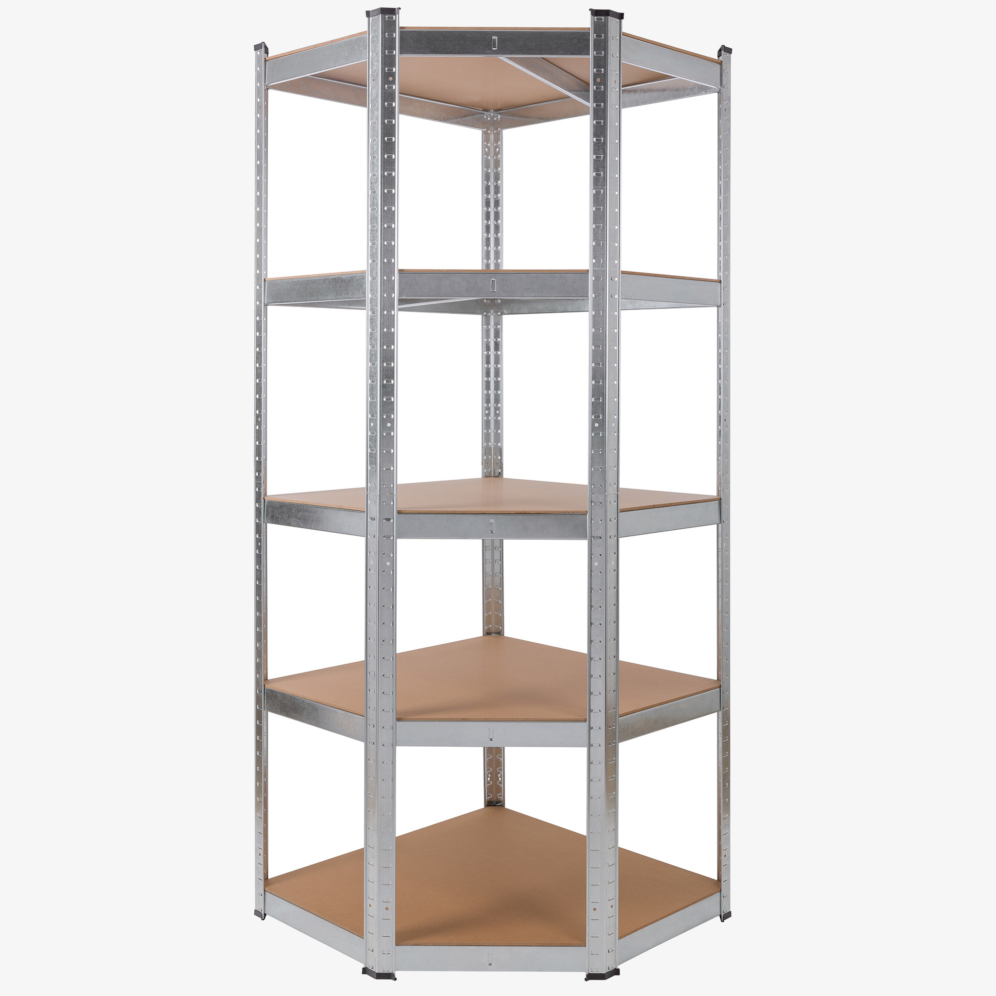 Arebos Étagère Charge Lourde 180 x 70 x 70 cm, Capacité Totale 875 kg - argent