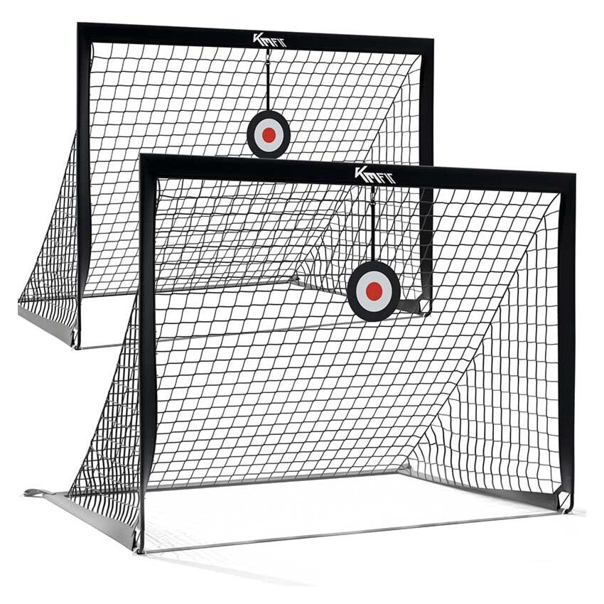 KM-Fit Lot de 2 buts de football 120 x 90 cm