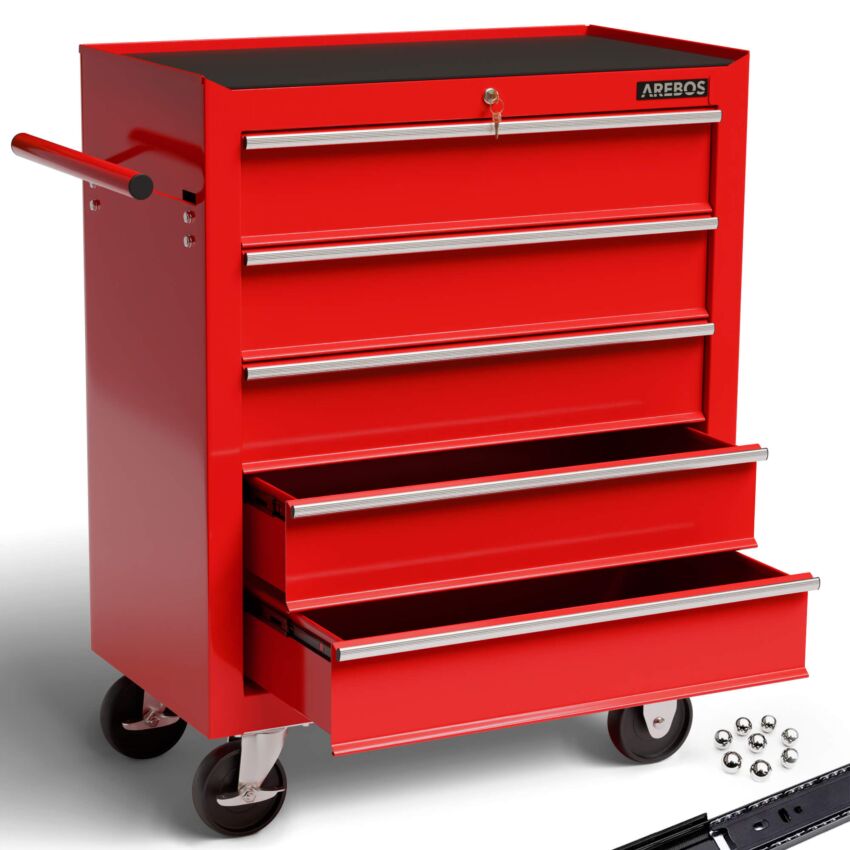 Servante à outils - 5 compartiments