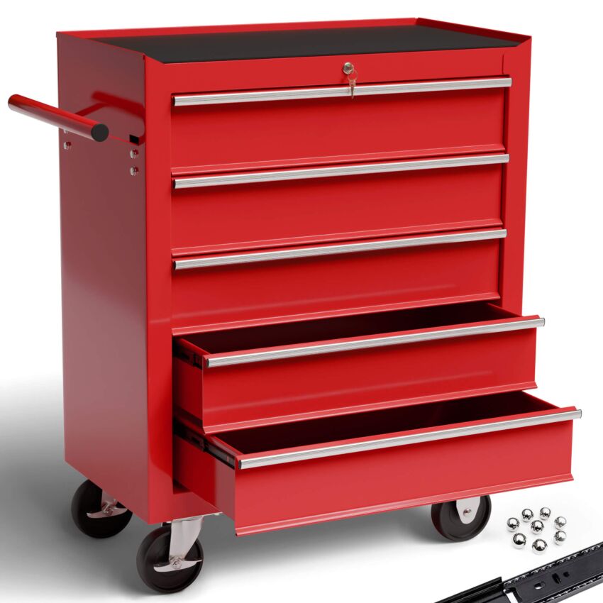 Servante à outils - 5 compartiments