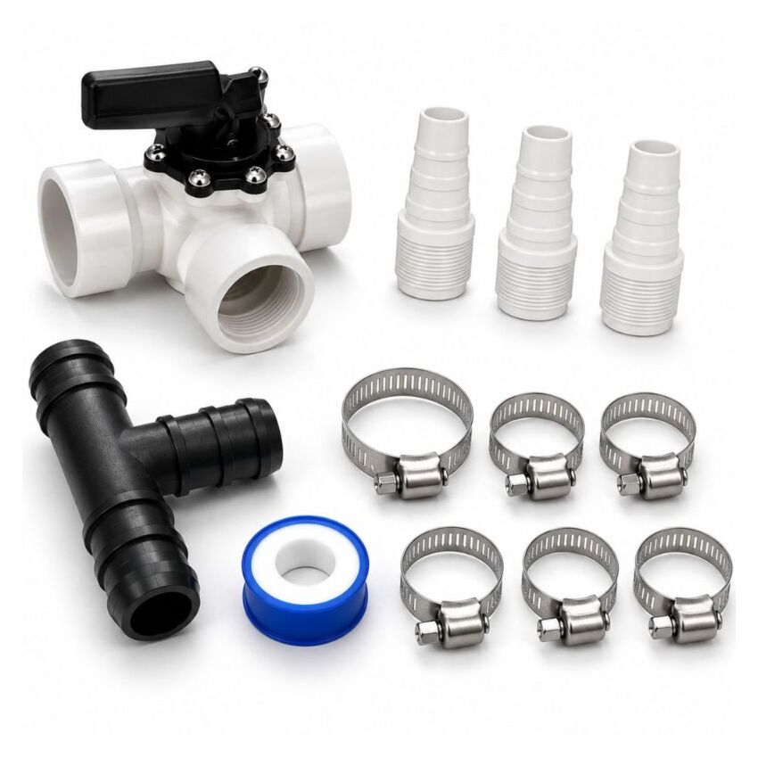 Kit de dérivation piscine 12 pièces