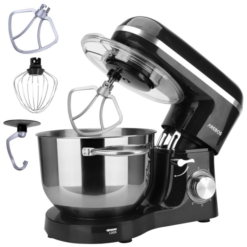 Robot Pâtissier 1500W 6L 6 Vitesses