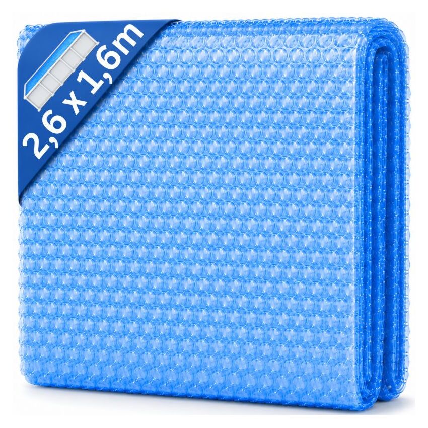 Piscine bâche solaire rectangulaire 2,6m x 1,6m
