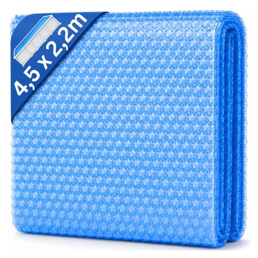 Piscine bâche solaire rectangulaire 4,5 x 2,2 m