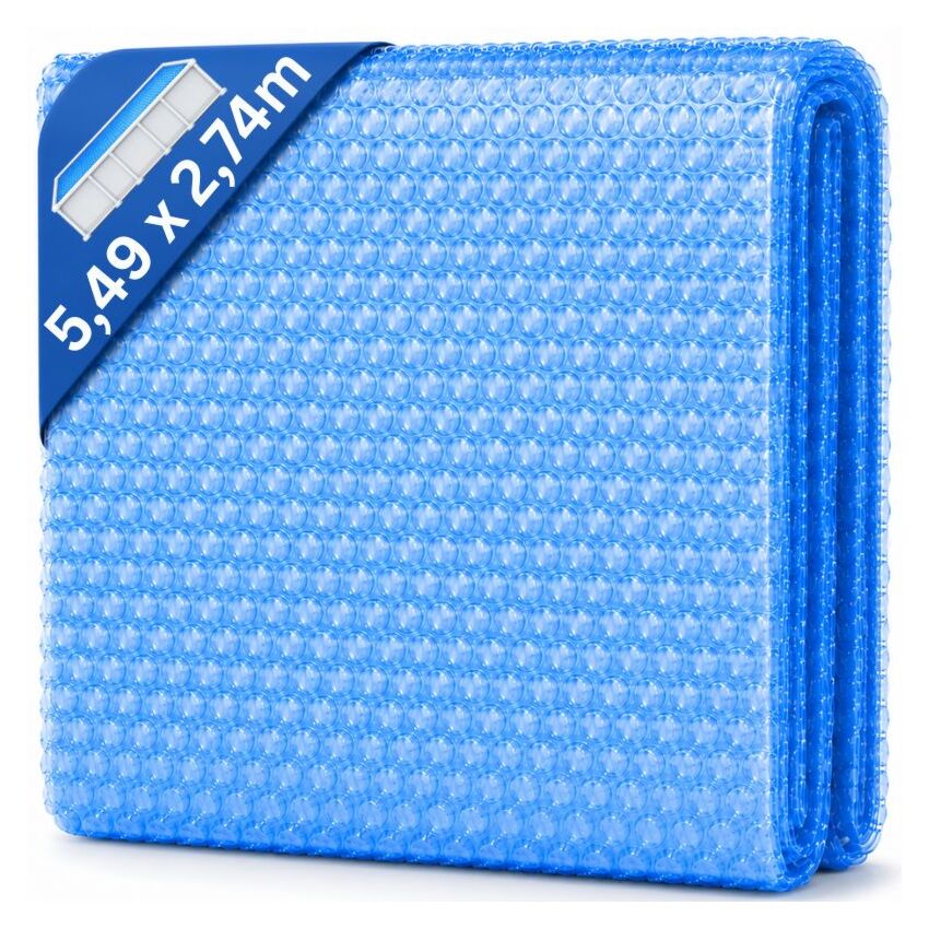 Piscine bâche solaire rectangulaire 5,49x2,74 m
