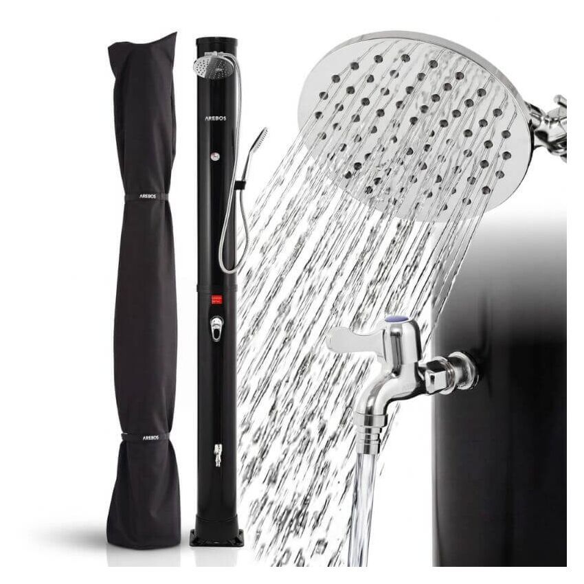 Douche solaire premium 40L noire