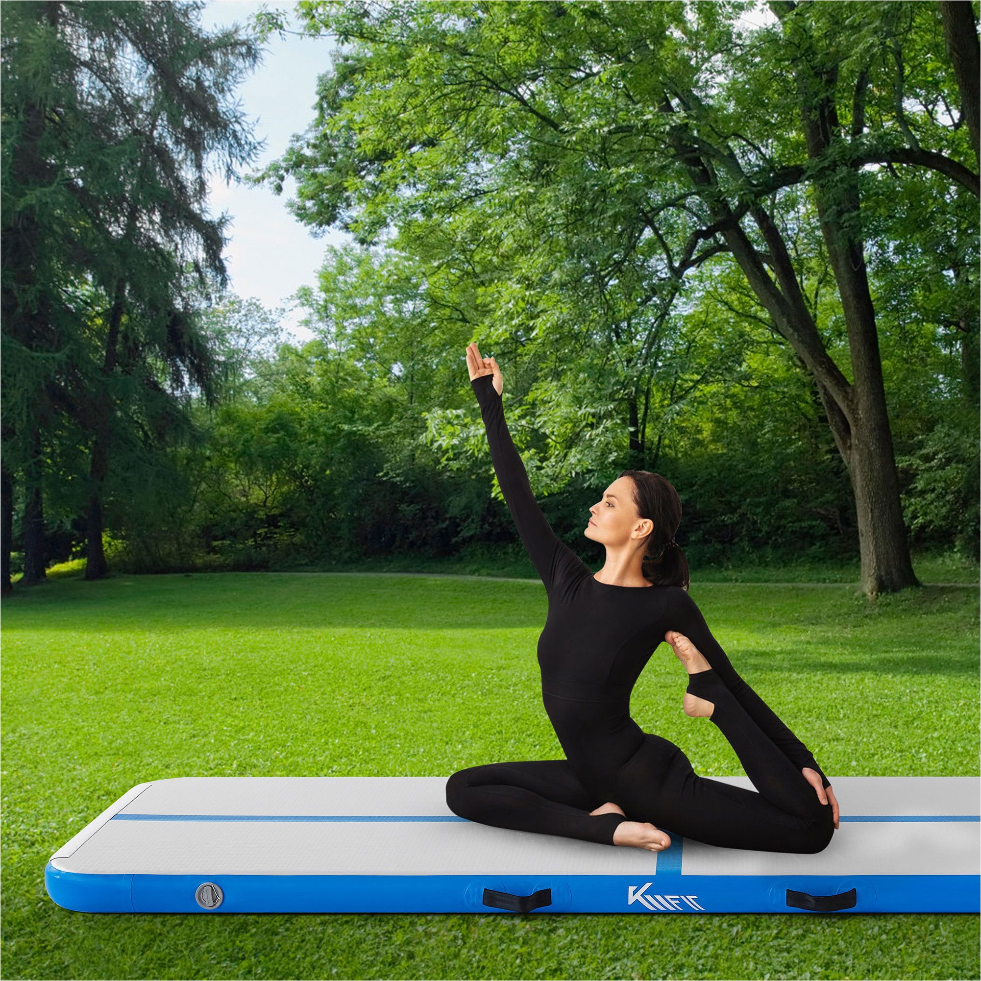 KM Fit AirTrack Tapis de gymnastique 4 m 9999969665626 Nouveaute