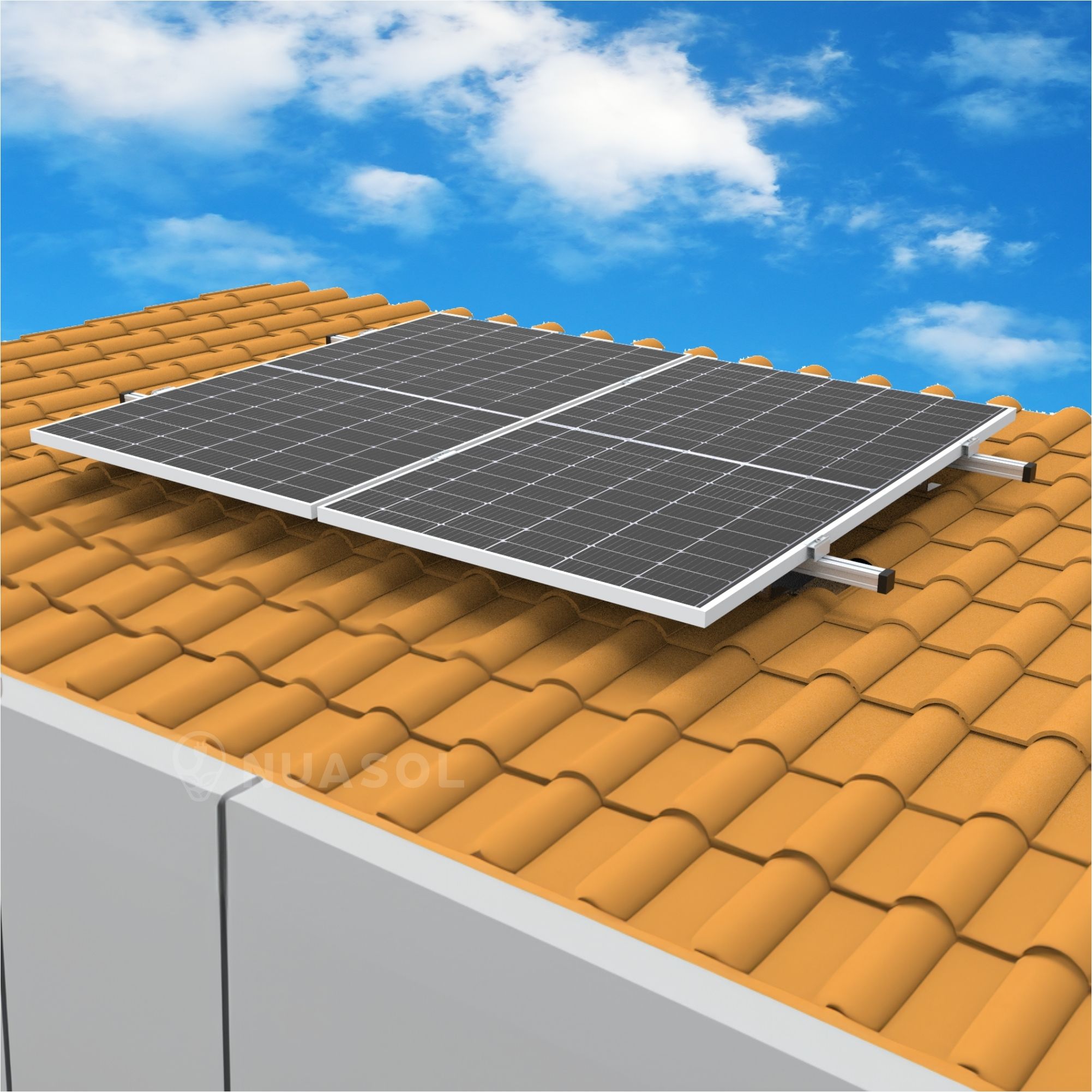 Nuasol Kit de montage pour toit en tuiles - Kit d'extension 1