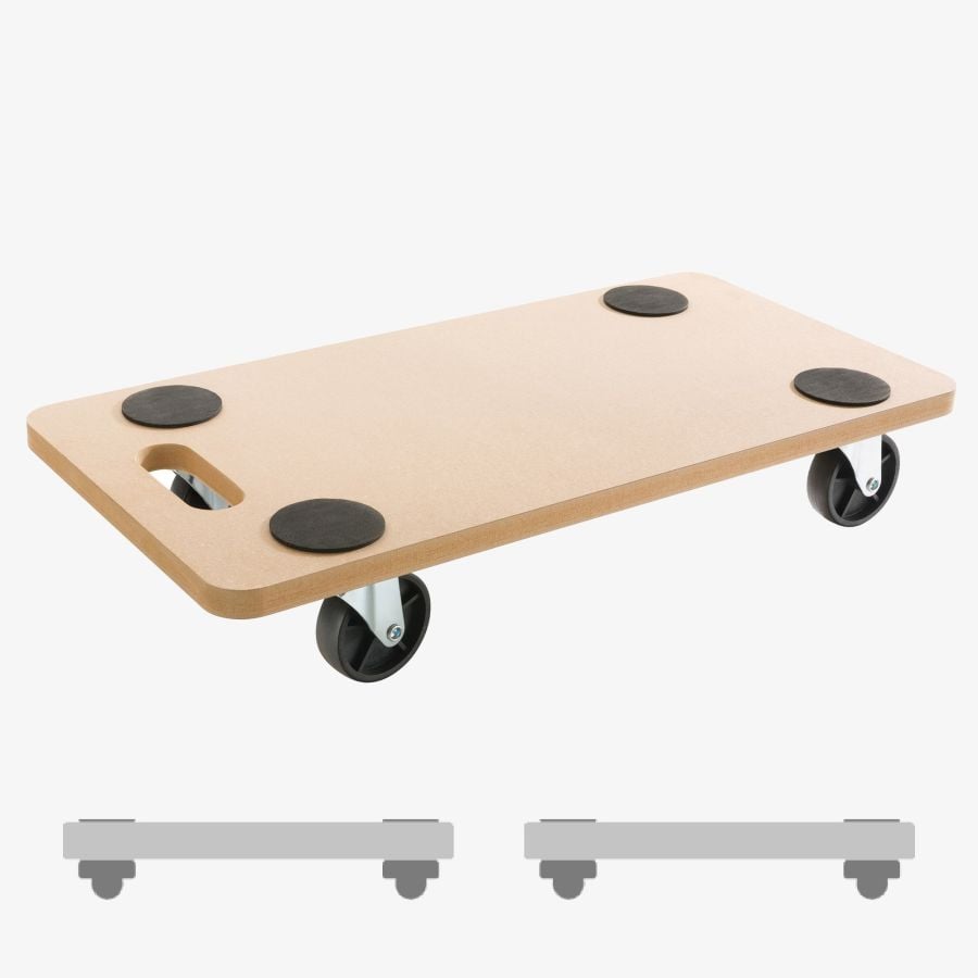 Planche à roulettes 200kg - 2 pièces