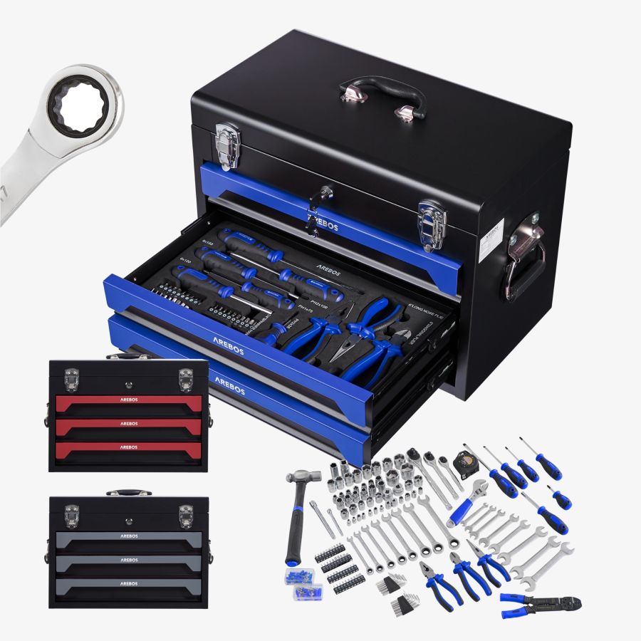 Boîte à outils incl. 172 pcs. Bleu