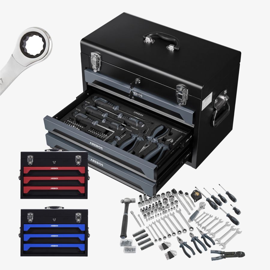 Boîte à outils incl 172 pcs -  Anthracite