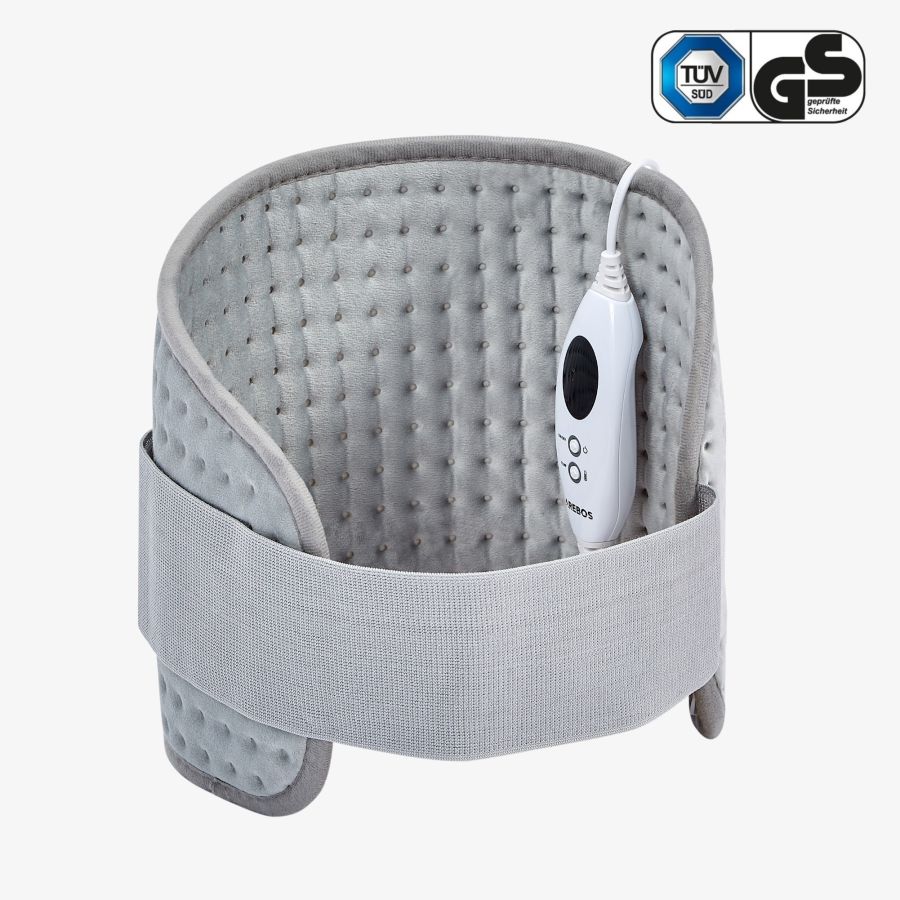 Ceinture chauffante avec bande réglable et fermeture velcro 