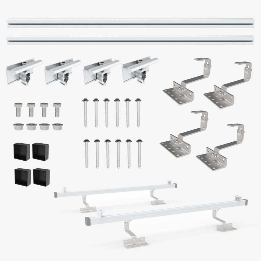 Kit de montage Nuasol photovoltaïque pour toit en tuiles - 1 module