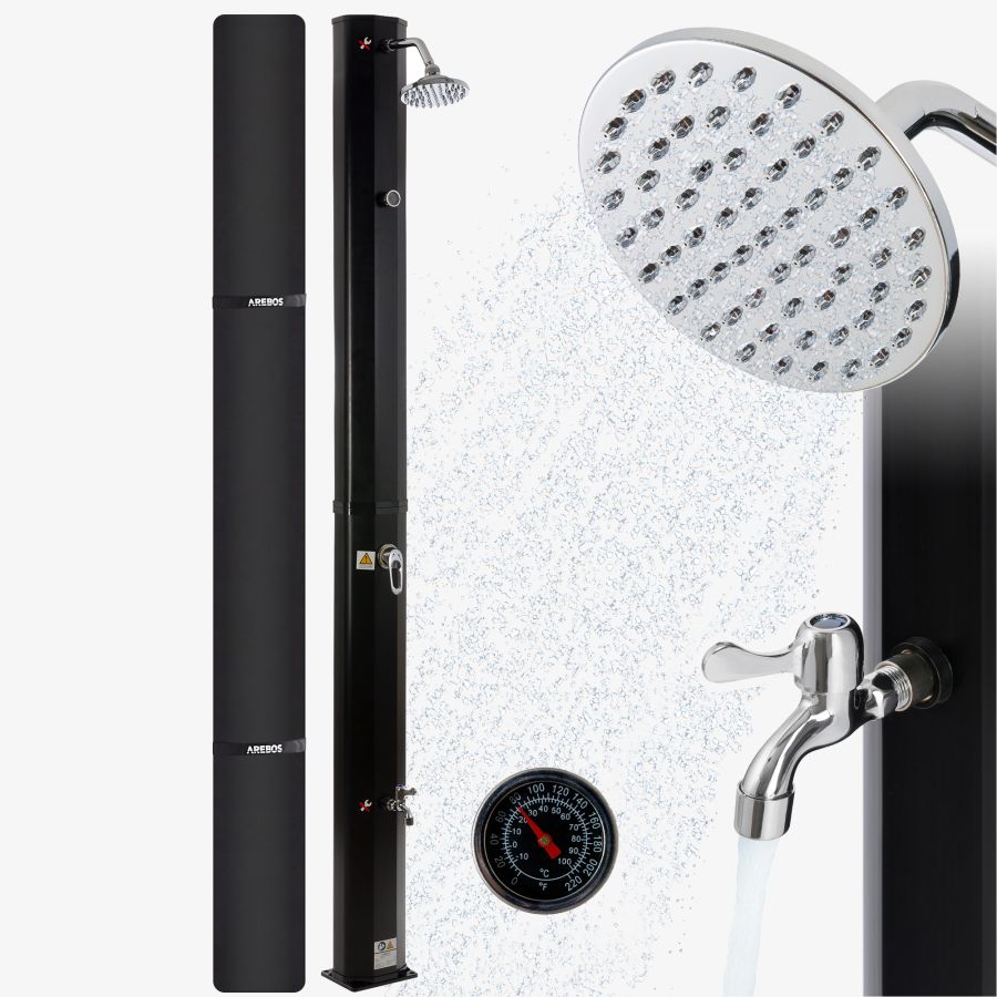 Douche solaire 35L noire