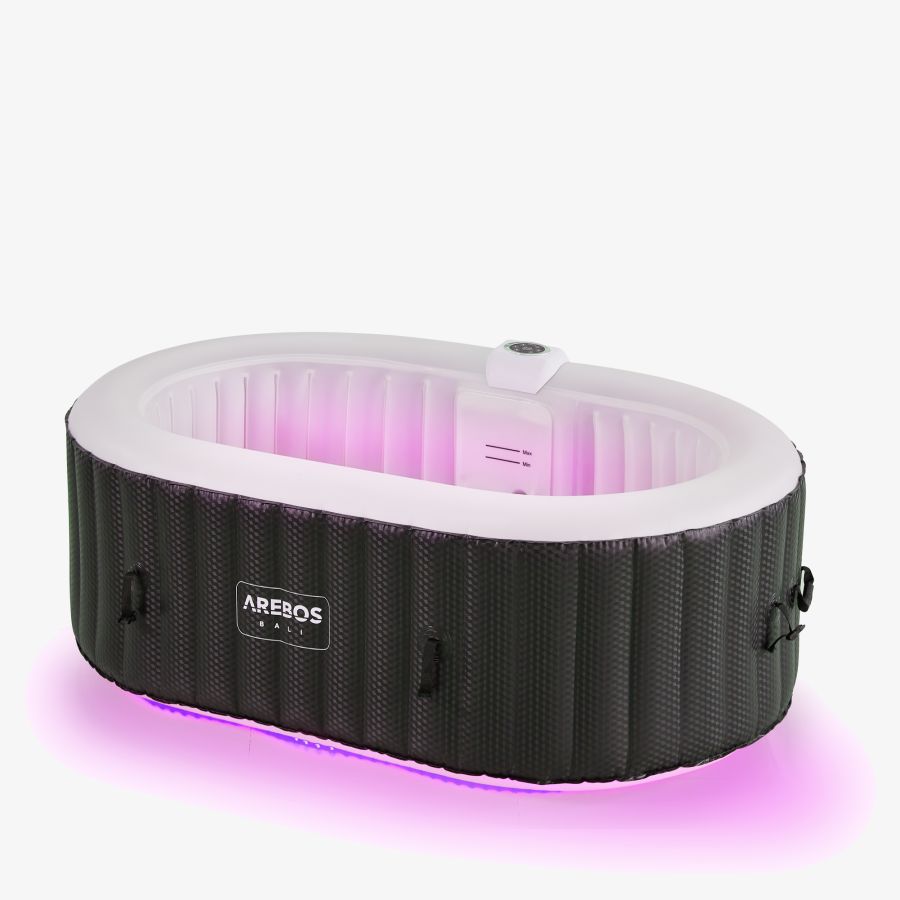 Spa Gonflable 2 Personnes 550L Noir