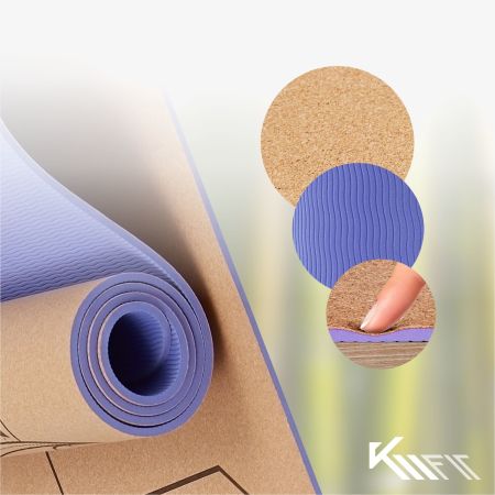 KM-Fit Tpe Tapis de yoga 183 x 61 cm Vert menthe - 4252023115650 - Tapis de  yoga