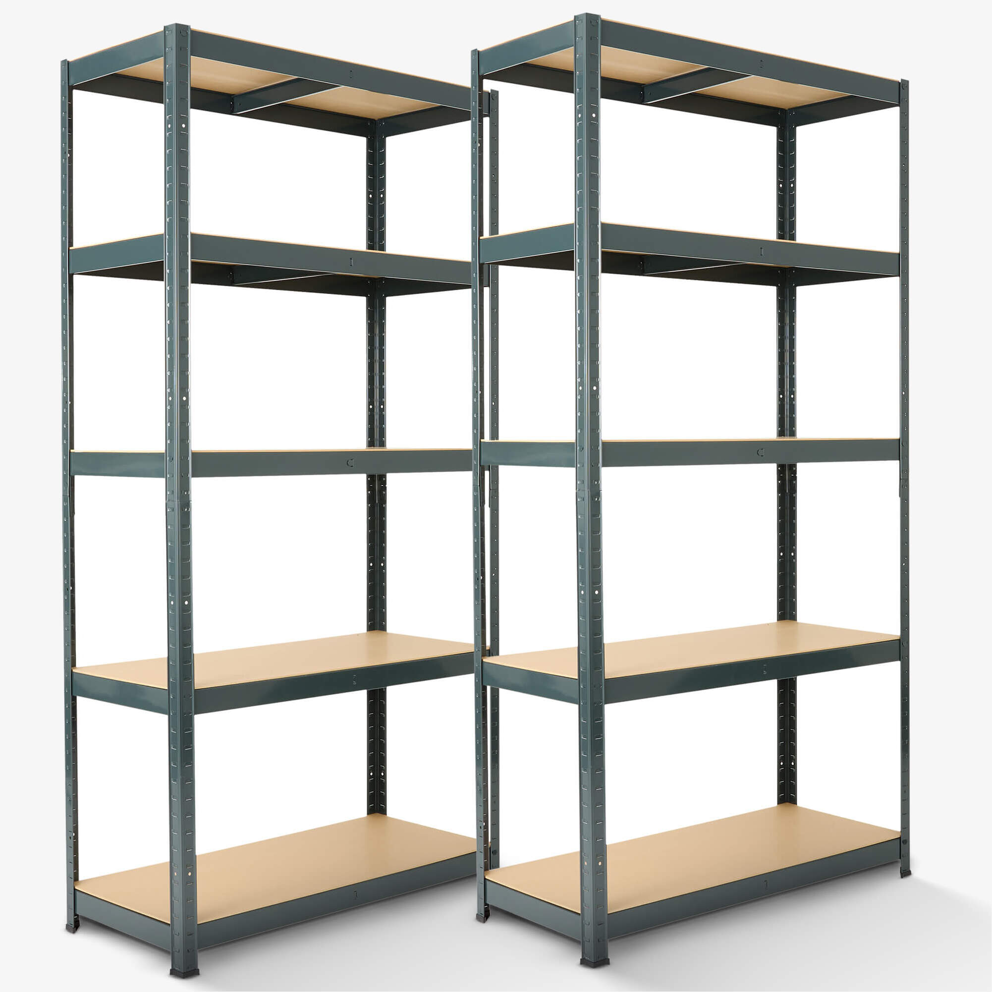 Arebos 2x Étagère Charge Lourde 180 x 90 x 40 cm, Capacité Totale 875 kg - Anthrazite
